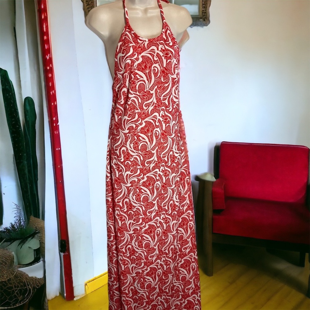 Vintage 1960’s Gay Gibson Halter Maxi Dress